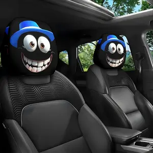 interesting Car Headrest Cover 2 Pack Car Seat Headrest Cover Car Elastic Seat Cover Car Interior Accessories Protection Universal Fits Most Car Sedan SUV,Halloween and Christmas decorations