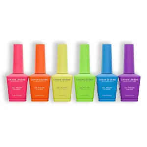 Chaun Legend Gel Polish Collection 6pc - Brightest Neons