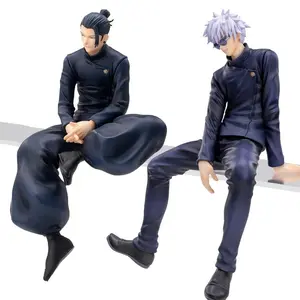 New Hot Jujutsu Kaisen Anime Figure Geto Suguru Gojo SATORU Fushiguro Toji Sitting Pose Action Figure PVC Model Anime
