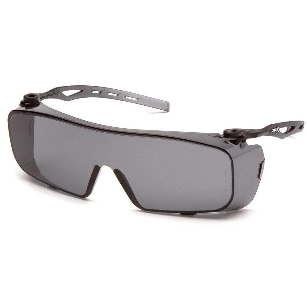 Pyramex Cappture Work Safety Glasses, Safety Equipment with H2X Gray, Anti-Fog Lenses for Sports & Outdoor Use