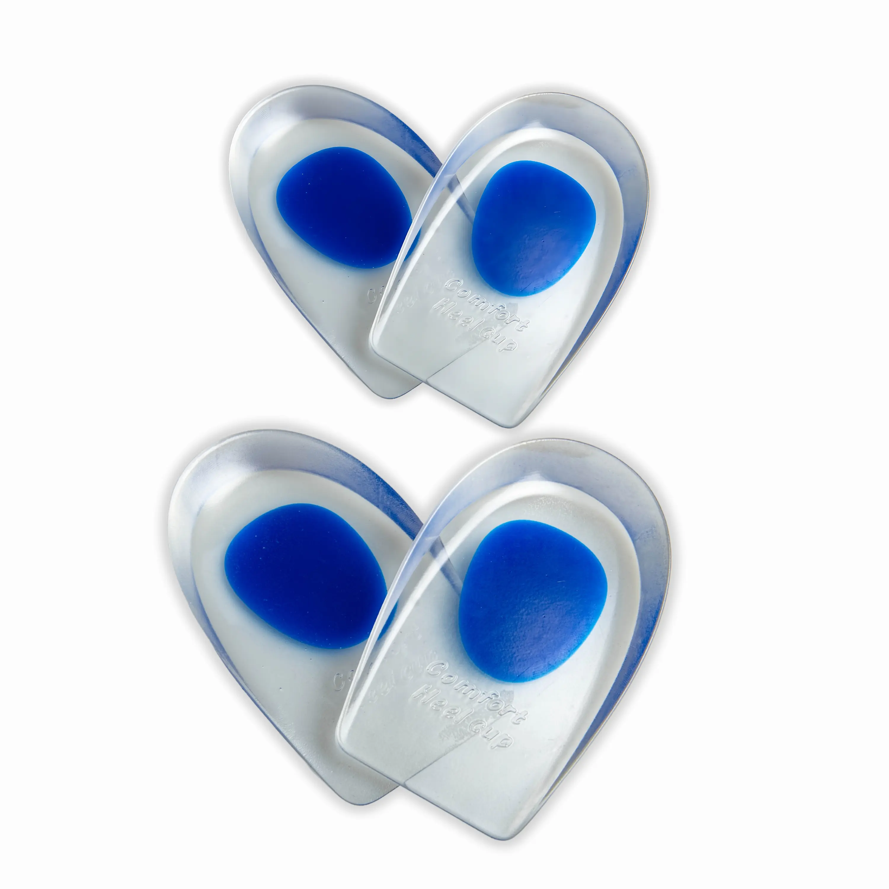 Wonder Care 2 Pair Gel Heel Cushion For Heel Pain Relief Women And Men | Silicone Heel Pad | Plantar Fascitis Inserts Heel Spur Pads| Achillies Heel Support| Cushion Heel Inserts | Large
