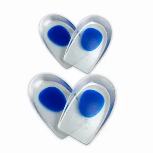 Wonder Care 2 Pair Gel Heel Cushion For Heel Pain Relief Women And Men | Silicone Heel Pad | Plantar Fascitis Inserts Heel Spur Pads| Achillies Heel Support| Cushion Heel Inserts | Large