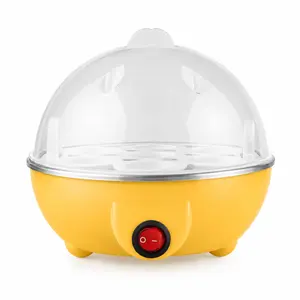 Electric Egg Cooker 7-Egg Capacity, Fast Egg Boiler for Soft Medium Hard Boiled Eggs, Auto Shut-Off Breakfast Maker, Compact Kitchen Gadget