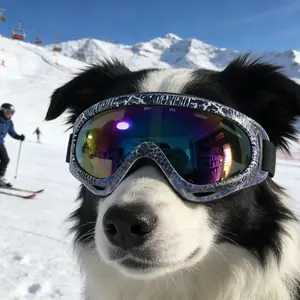 Frosted pet glasses, dog sunglasses suitable for medium and large dogs, dog goggles, dog colorful glasses