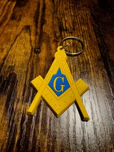Mason - Masonic Letter Key Chain