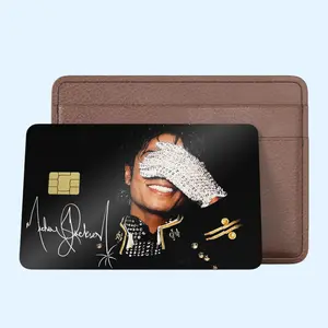 Michael Jackson Inspired Credit Card Skin Stickers, King Of Pop Tribute Design, Retro Music Vinyl Sticker, Aesthetic Wallet Decor, MJ Fan Gift Adhesive Decals Diy Personalized Cardstock