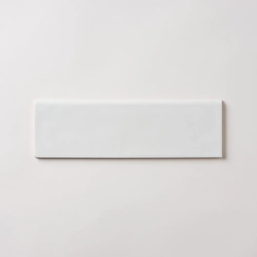 San Fran White 3x10 Bullnose Ceramic Tile Glossy