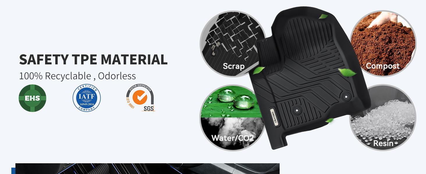 YITAMOTOR Floor Mats(Multi Styles) for 2019-2025 Chevrolet Silverado 1500/GMC Sierra 1500 & 2020-2025 Chevy Silverado/GMC Sierra 2500HD/3500HD