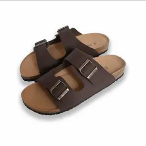 Cork Summer Double Shoulder Strap Flipper Adjustable Shoulder Strap Beach Sandals Women's and men's Slipper Girl Stylish Soft