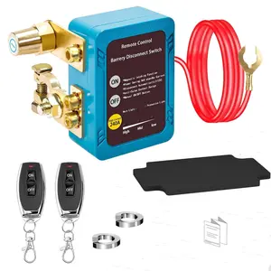 Smart Battery Disconnect Switch 12V 240A - Remote Kill Switch for Car, Truck, RV - Anti-Theft & Prevent Battery Drain - Ultra-Low 0.003A Standby - Compact Side Mount (Side Installation)