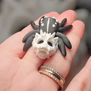 Hollow Mini Spider Charms Cute Small Halloween Decor Pieces Ideal for Party Favors and Seasonal Gifts Unique Design