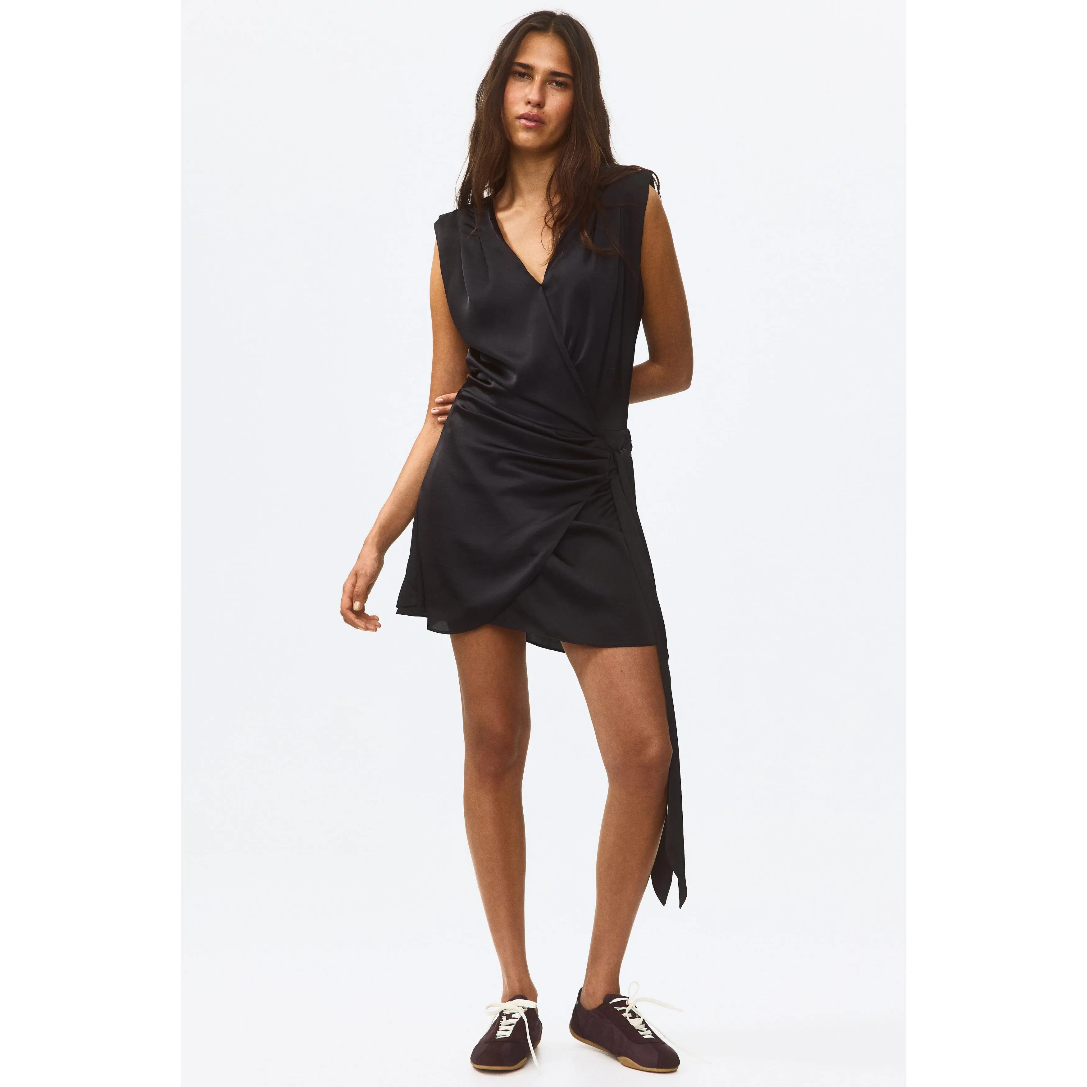 H&M Satin wrap dress