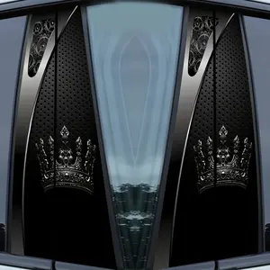 Cartoon Car Stickers Set of 2, Waterproof Scratch-Resistant, Suitable for All Vehicles Laptops Helmets, Anime Theme Vinyl Decals