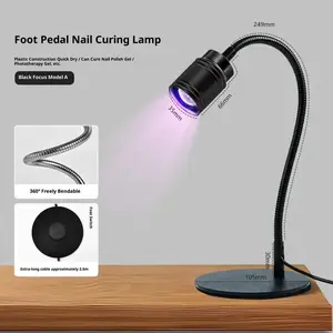 Nail Curing Lamp for Professionals, Best Birthday Gift, UV LED Gooseneck Gel Light with Flexible Hands-Free Design, Ideal for Nail Extensions, Gel Polish, and Rhinestone Bonding in Salon and Home DIY Settings