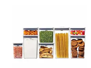 OXO Soft Works POP Food Storage Containers, Set of 8 Airtight Kitchen