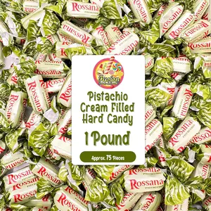 Pistachio Candy – 1 Pound Bag – Italian Hard Candy Individually Wrapped – Classic Pistachio Treat – Puntini Style Sweets – Authentic Italian Candy from Italy