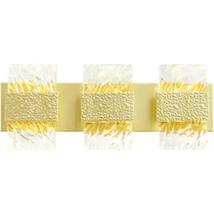 CWI Lighting Carolina LED 21 inch Gold Leaf Wall Light 1090W21-3-620