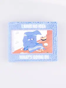 Anime Embroidered Two-Fold Wallet, Bifold Wallet, Fashionable Cute Cartoon Design, PU Leather Material, ID Window Card Holder, All Seasons Accessory