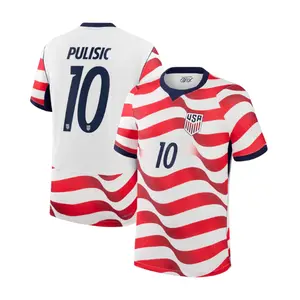 Unisex Soccer USMNT Team Christian Pulisic FIFA x World Cup 2026 Home Stadium Replica Jersey - Red/White (Full Logo)