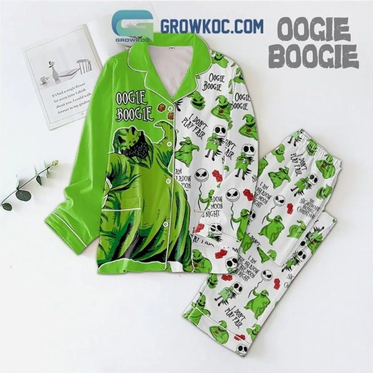 Spooky Sack Monster Inspired Pajama Set | Halloween Family Matching Sleepwear | Soft Cozy Lounge Pajamas for Women Men Kids