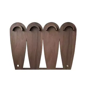 Vintage Four-Panel Jewelry Display Stand, Retro Fish Plaque Necklace Bracelet Organizer, Ideal Photography Prop for Accessories Storage