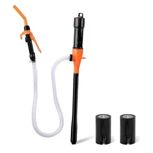 Portable Power Battery Pump, Liquid Water&Fuel Transfer Pump Up to 2.4 GPM, Battery Operated Siphon Liquid Extractor for Gasoline Diesel  car