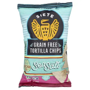 Siete Grain Free Tortilla Chips, Sea Salt,  5 oz (142 g)