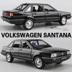 Volkswagen Santana 1:32 Classic Alloy Car Model Collectible Ornament, High-Quality Replica Vehicle Decorative Piece