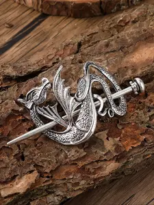 Vintage Nordic Mythical Dragon Hair Clip, Viking Dragon Hair Pin, Hair Jewelry Gift, Party Accessory, Valentine's Day, Mother's Day, Birthday Present, Goddess Hair Clip