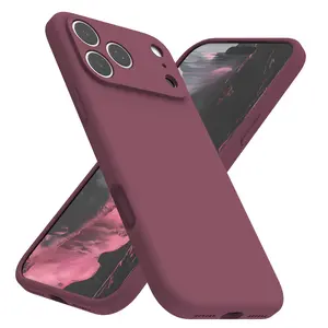 HEXI for iPhone 17 Series Case, Liquid Silicone Cover with Camera Protection Anti-Scratch Soft Microfiber Lining Shockproof Protective girly  Phone Case