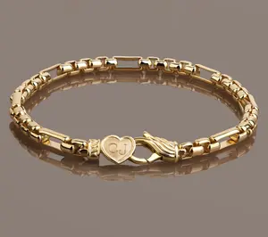 Christian James by Scott Grimes 14K Clad 5mm 7x1 Luciano Bracelet, 14.8g