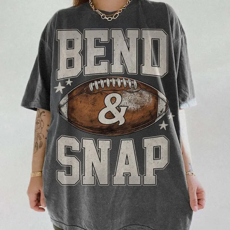 Comfort Colors Bend and Snap Football Shirt, Funny Game Day Graphic Tee, Retro Football Shirt, Touchdown Tailgate Tee, Trendy Fall Sports Fan Gift