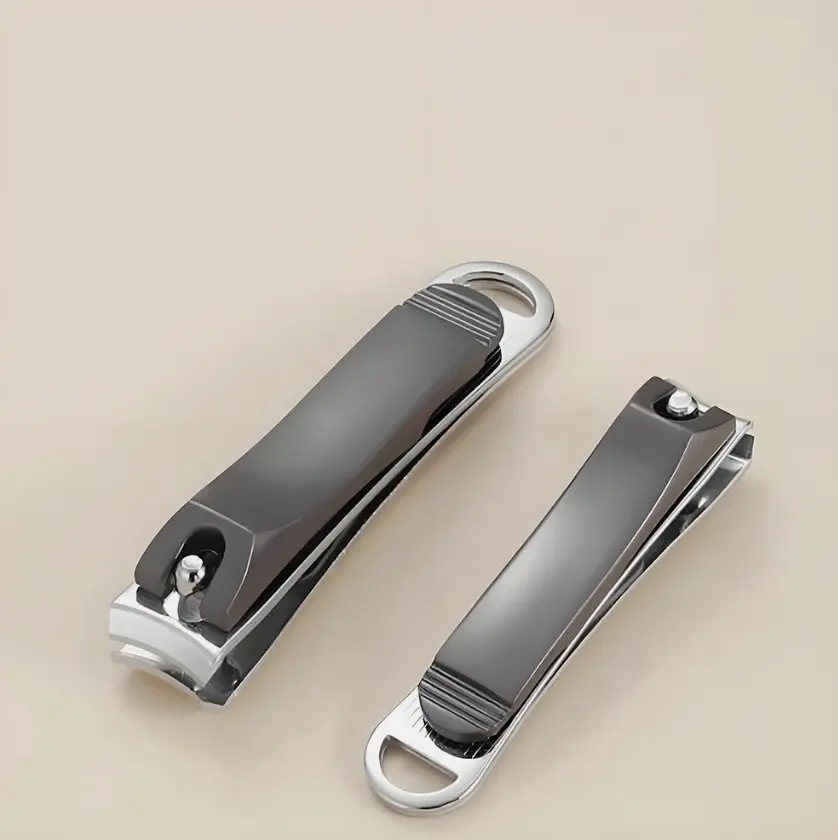 Beauticom 2-Pack Premium Stainless Steel Toenail Trimming Kit - Home Supplies, Nail Care Durable Tools for Thick Ingrown Toenails, Clean and Safe Trimming, Portable Essential Footcare Cutters
