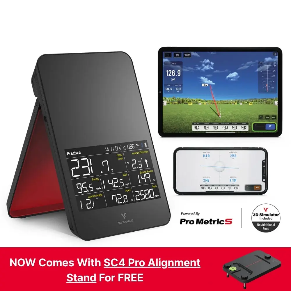 SC4 PRO Launch Monitor + 3D Driving Range Simulator SC4 PRO Launch Monitor + 3D Driving Range Simulator