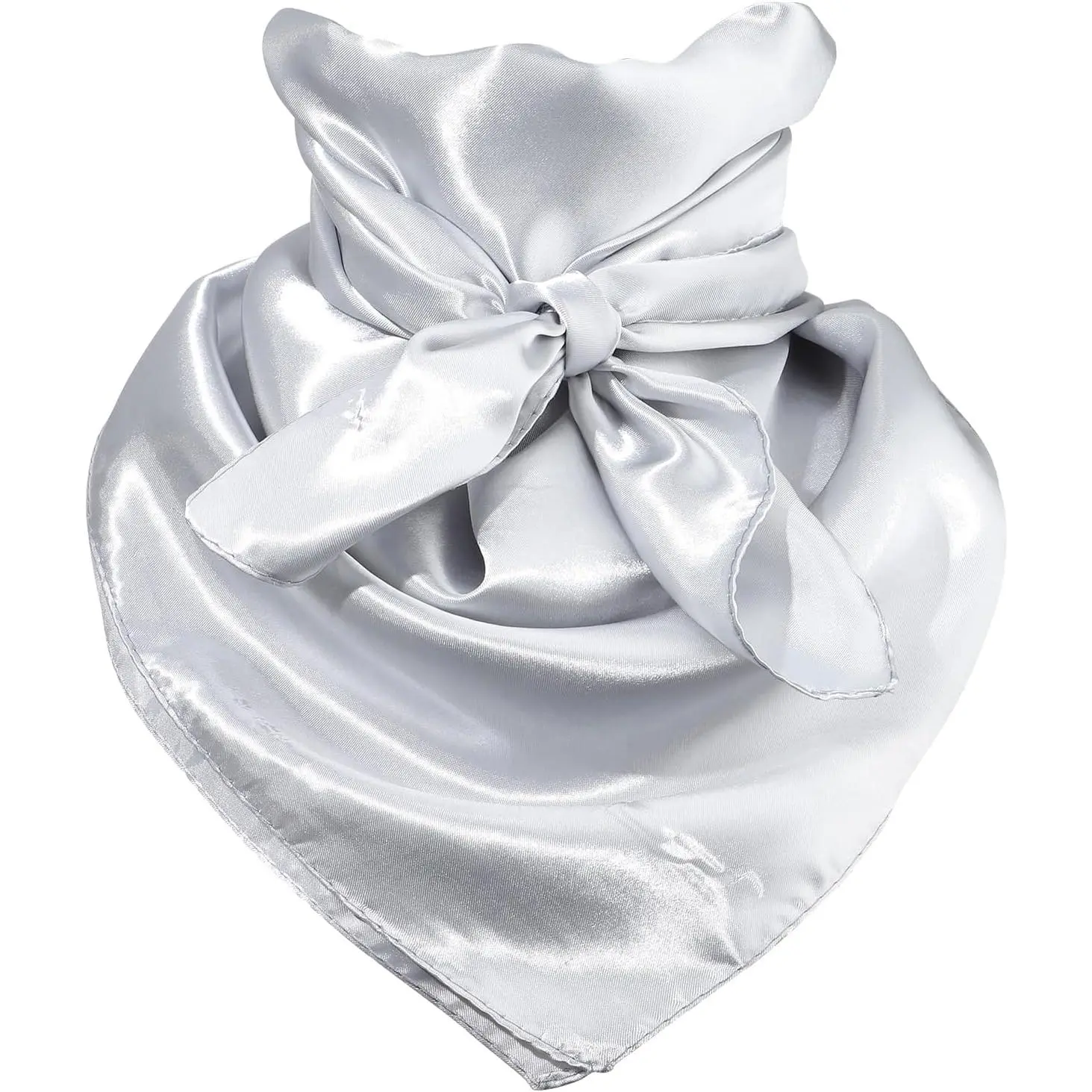 35 Inch Solid Color  Rag, Pure Cowboy Bandanas Oversize Western Neckerchief Bolo  Scarf for Men Women