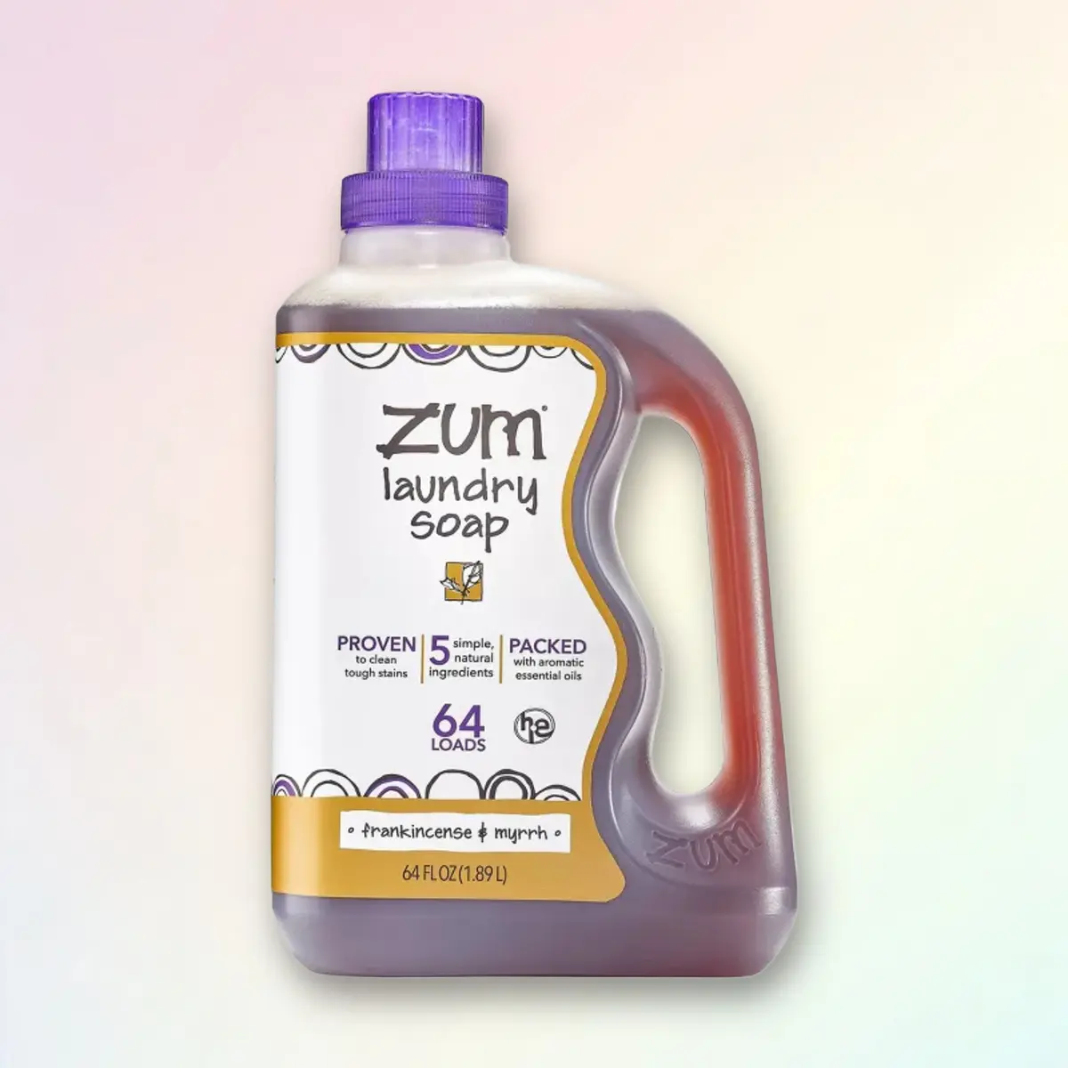 Zum Laundry Soap Frankincense & Myrrh 64fl oz - Natural, for Clothes, 64 Ounce Zum Laundry Soap Frankincense & Myrrh 64fl oz - Natural, for Clothes, 64 Ounce