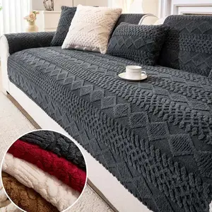 Bohemian Sofa Cushion Cover, Non-Slip Sofa Slipcover for 1-4 Seat Sectional, Chic Furniture Protector