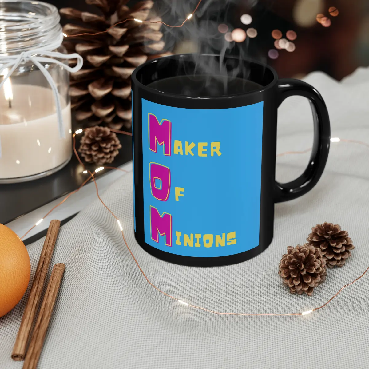 Mom Maker of Minions Black Mug (11oz, 15oz)