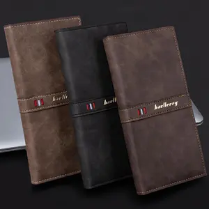 RFID Blocking Leather Bifold Wallet for Men - Slim Card Holder with Checkbook Slot & Purse Design
