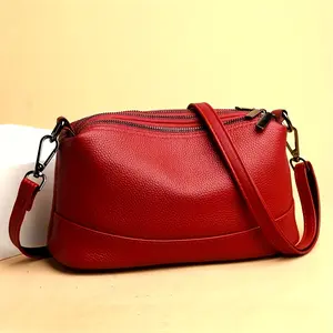 Genuine Leather Fashionable Women's Crossbody Bag