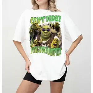 🏞️[Graphic Tee]"Today is Not Possible, I am Swamp Shirt – Shrek Funny Fashion Meme Shirt, Humorous Shrek Face Graphic Tee, Trendy Turnover T-Shirt, Classic Top for Meme Fans, Casual Wear for Shrek Lovers, Comfortable & Stylish"