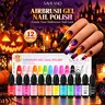 SAVILAND Airbrush Gel Nail Polish: Create Gradient Blush High Color Saturation Patterns Perfect Home Salon Cuticle Care Festival Gift summervibes,familyfun