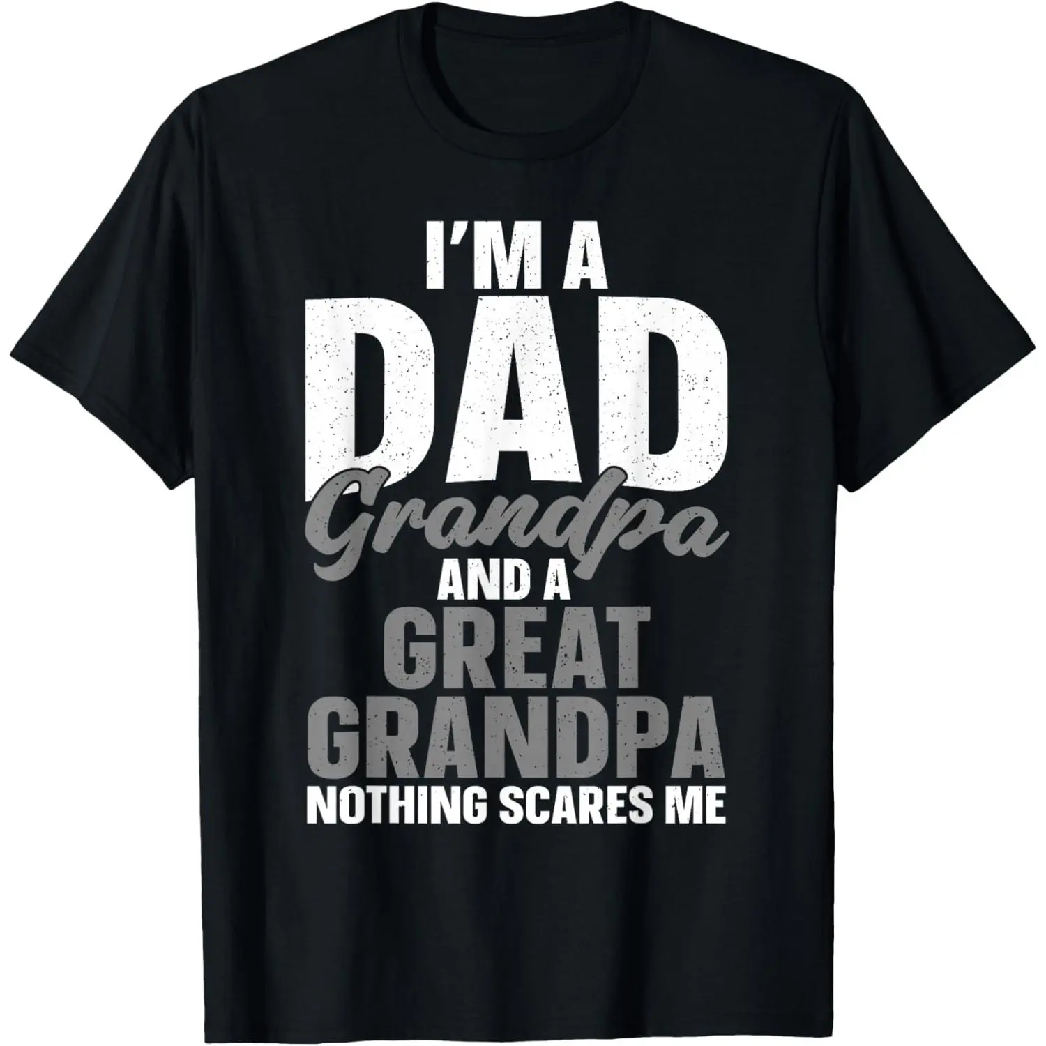 Great Grandpa Art for Great Grandfather Men Grandparents Day T-Shirt Pure Cotton Graphic Tees Menswear Top: Gifts for Men & Women