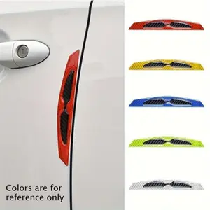 Reflective Car Door Bumper Protectors - Anti-Scratch, Long-Lasting Protection Against Collisions & Scratches, Multi-Color Plastic Decal Stickers for