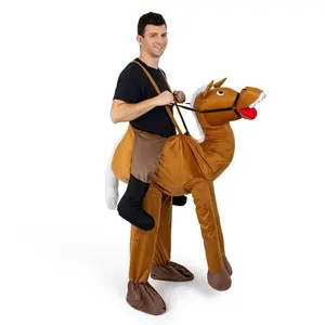 Ride-A-Horse Costume For Adults | Hilarious Plush Horse Rider Outfit with Adjustable Suspenders – For Halloween, Costume Parties, Cosplay, School Events & Fantasy Theme Party - Gift For Horse Lover