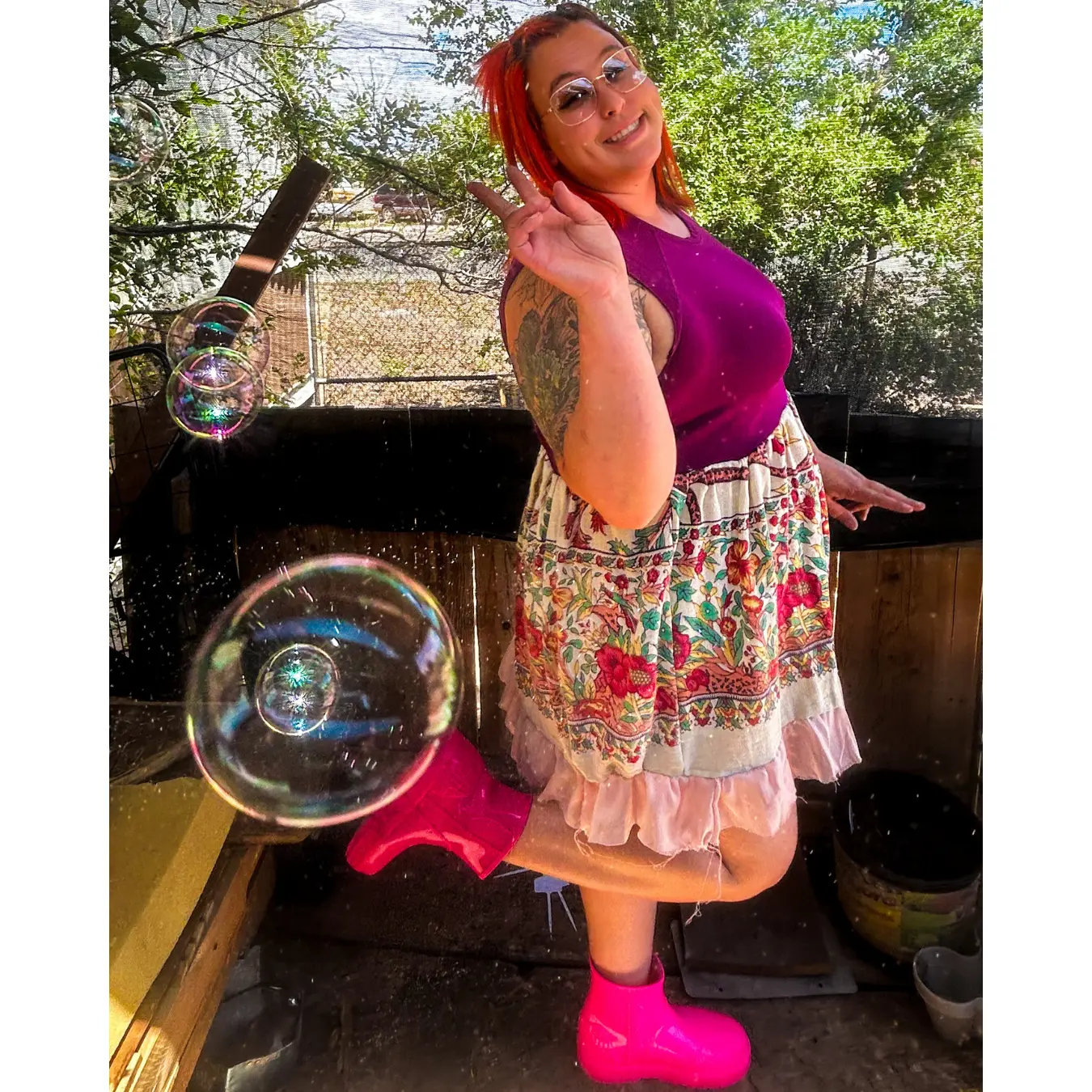 Alien Patch Dress – Handmade & Upcycled