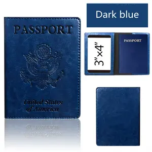Passport Holder Cover Wallet Travel Essentials RFID Blocking Leather Card Case International Travel Must Haves Travel Accessorie AEROCANDY