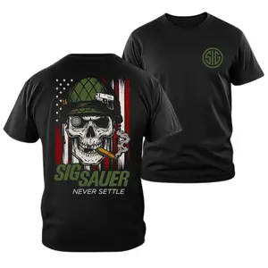 Sig Sauer Skull Shirt, Tactical Gun T Shirt, Military Skull Graphic Tee, Sig Firearms Shirt, Patriotic Shooter Shirt, Gun Lover Gift