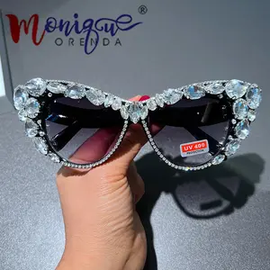 FDO Diamond Brandy - Sexy cat eye Bling Rhinestone Luxury designer sunglasses