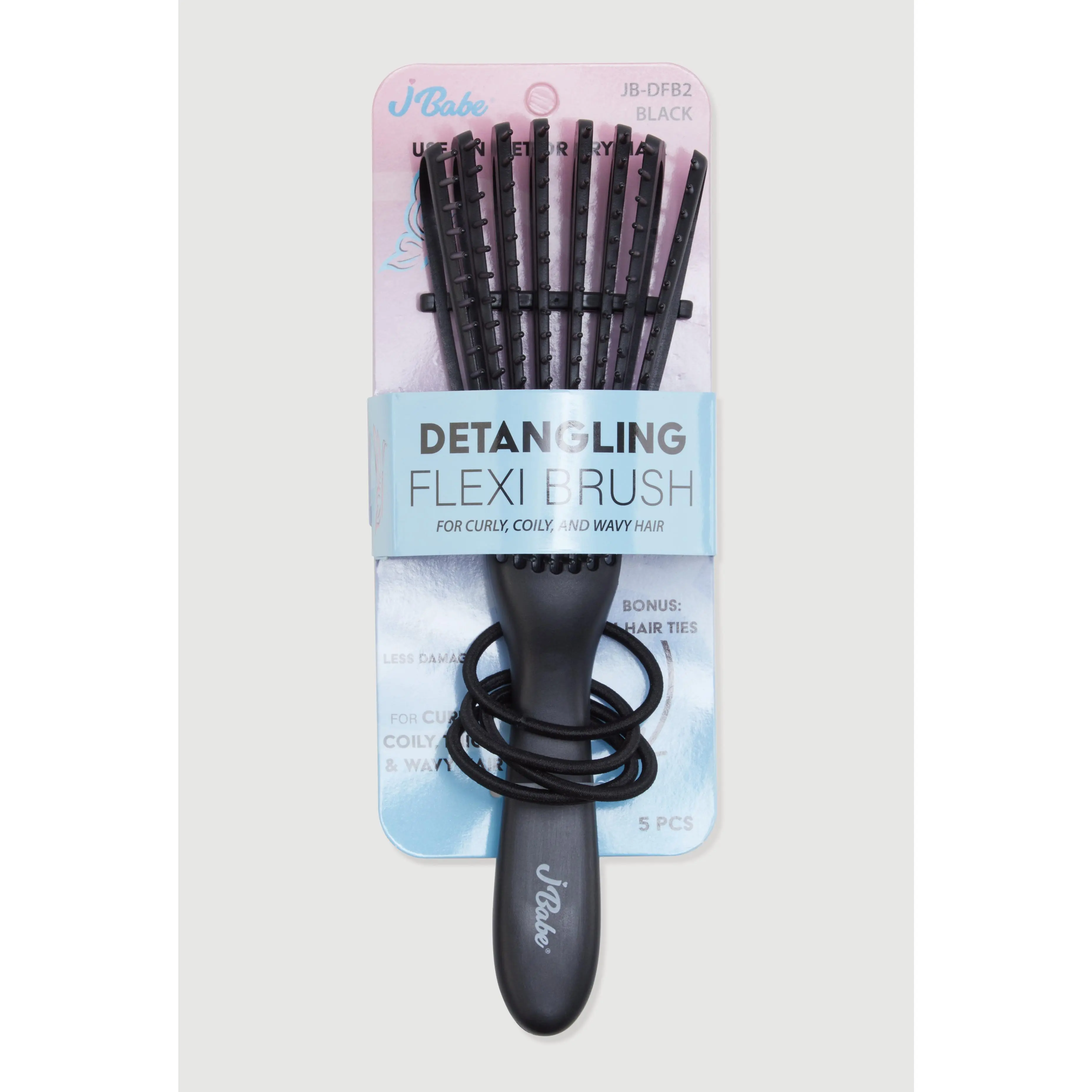 Detangling Flexi Brush with Hair Ties